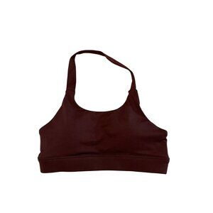 NWOT EXHALI x Apres Hours Espresso Brown Halter Sports Bra Women's X-Small XS